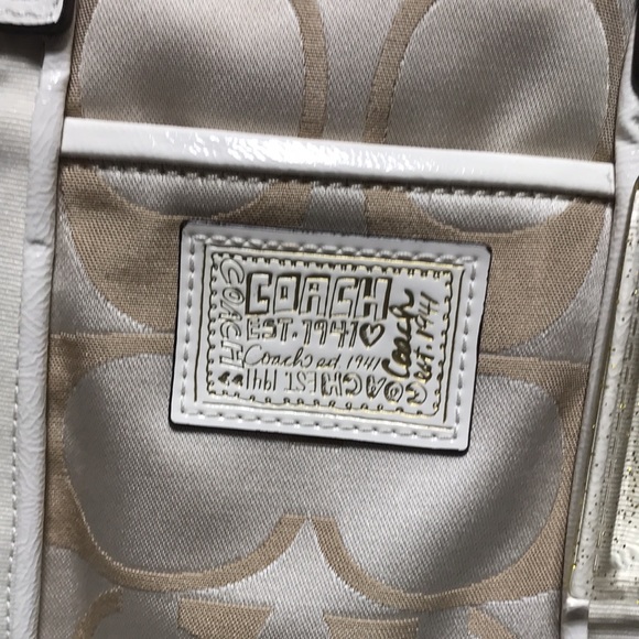 Coach satchel with double straps and gold tone hardware. Like new! - Picture 3 of 9